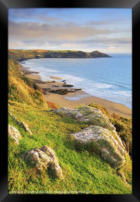 Whitsand Bay Framed Print by Andrew Ray