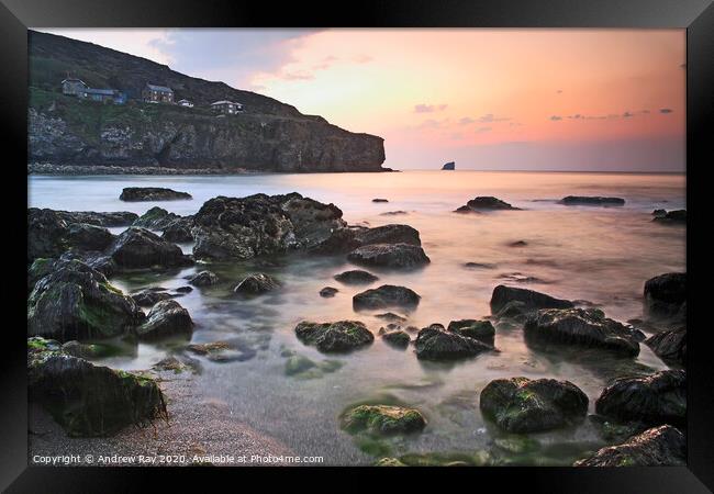 Trevaunance Cove  Framed Print by Andrew Ray