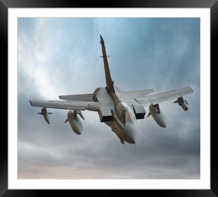 RAF Tornado heading Low Level Framed Mounted Print by Rory Trappe
