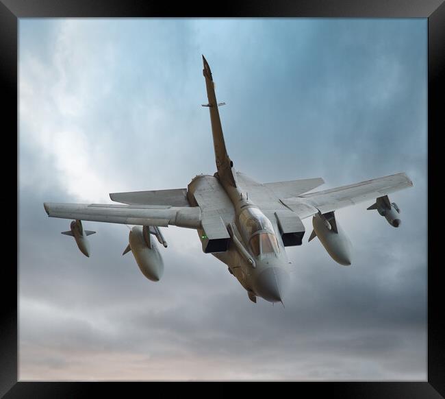 RAF Tornado heading Low Level Framed Print by Rory Trappe
