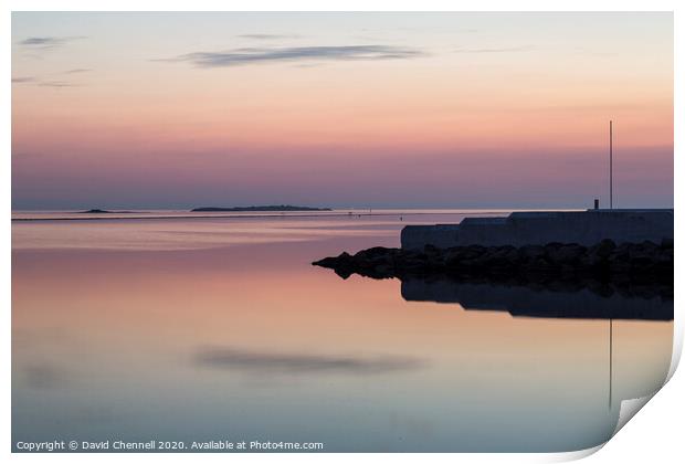 West Kirby Sunset Reflection Print by David Chennell