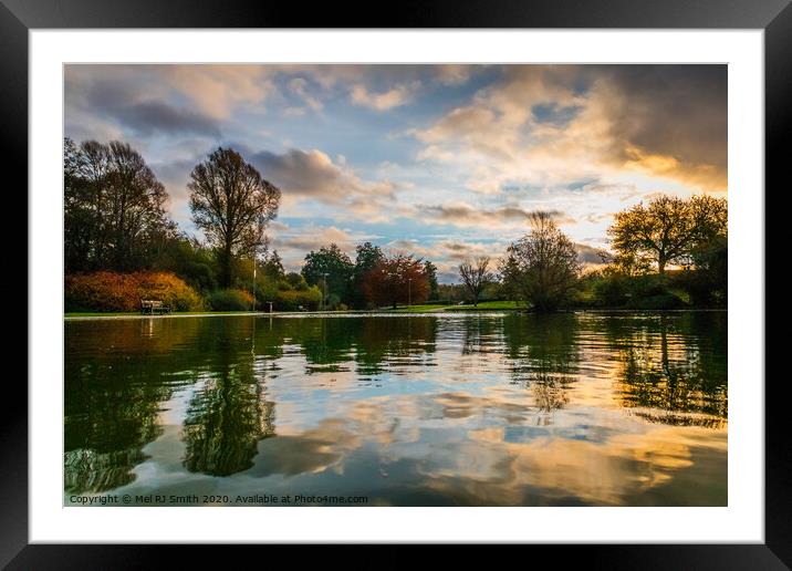 Tranquil Serenity: Autumn's Embrace Framed Mounted Print by Mel RJ Smith