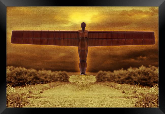 Angel Of The North Framed Print by Kevin Tate