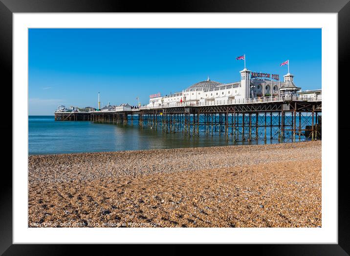 Brighton Palace Pier Framed Mounted Print by Geoff Smith
