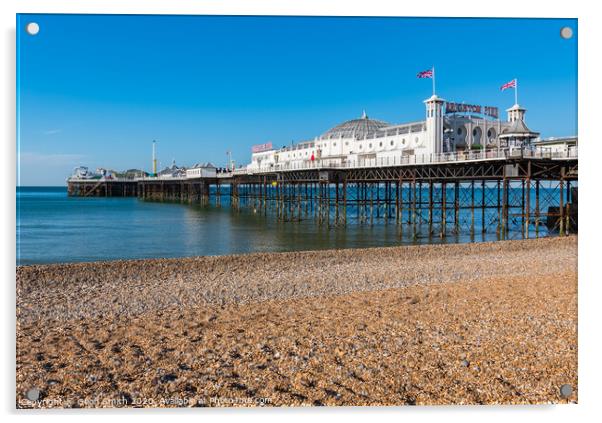 Brighton Palace Pier Acrylic by Geoff Smith