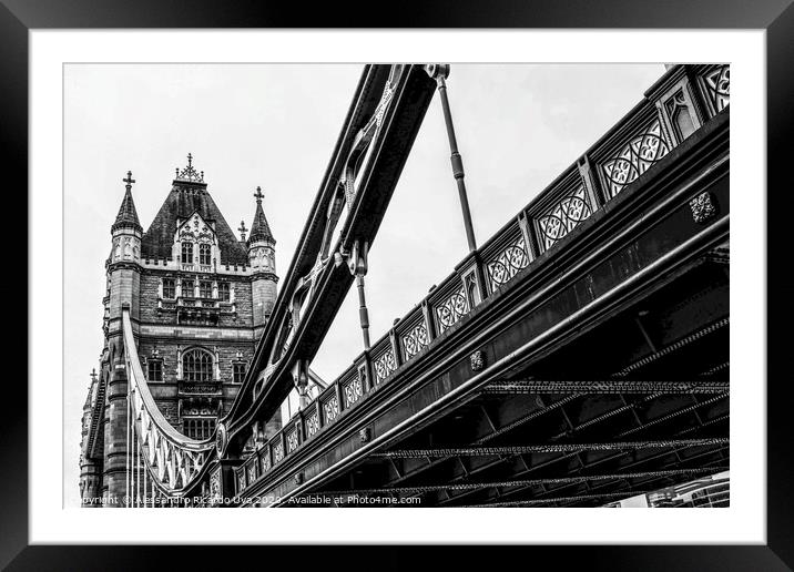 Tower Bridge  Framed Mounted Print by Alessandro Ricardo Uva