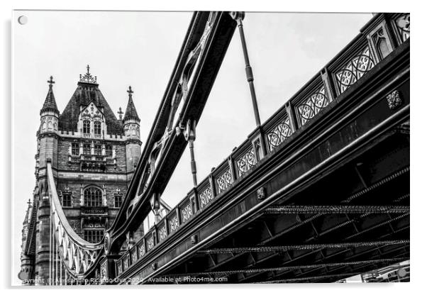Tower Bridge  Acrylic by Alessandro Ricardo Uva