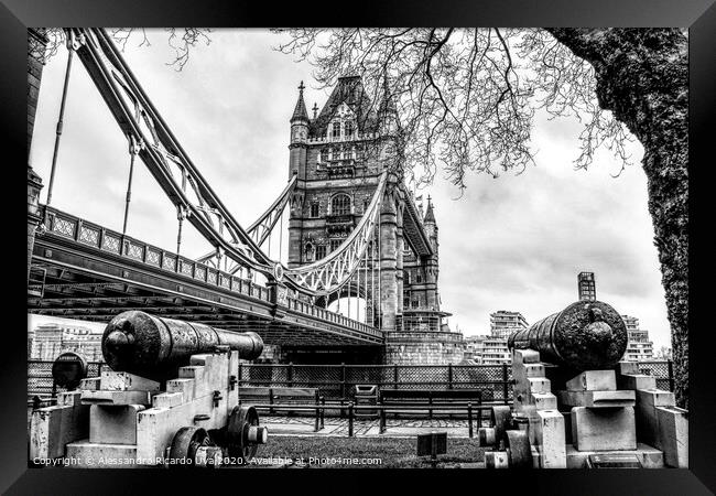 Tower Bridge - London Framed Print by Alessandro Ricardo Uva