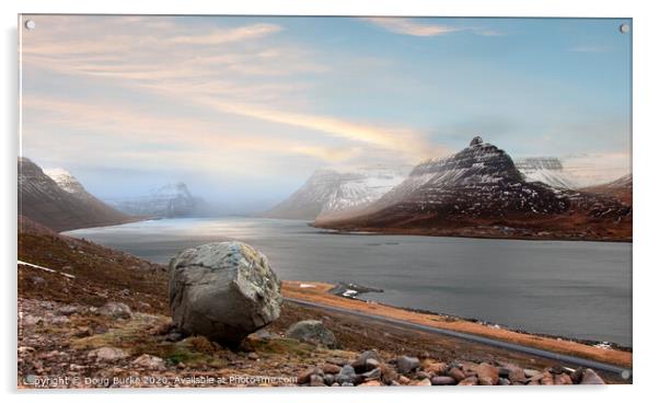 Iceland Fjords Acrylic by Doug Burke