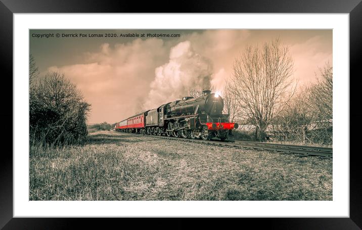 44871 At East Lancs Railway Framed Mounted Print by Derrick Fox Lomax
