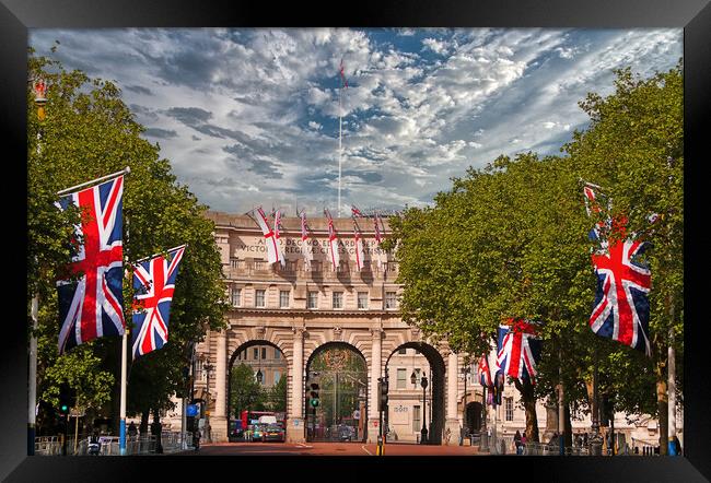 Admiralty Arch London Framed Print by Dave Williams