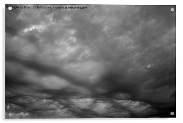 Asperitas clouds Acrylic by Stuart C Clarke