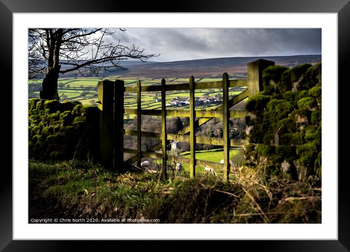 Gateway to the Dales. Framed Mounted Print by Chris North