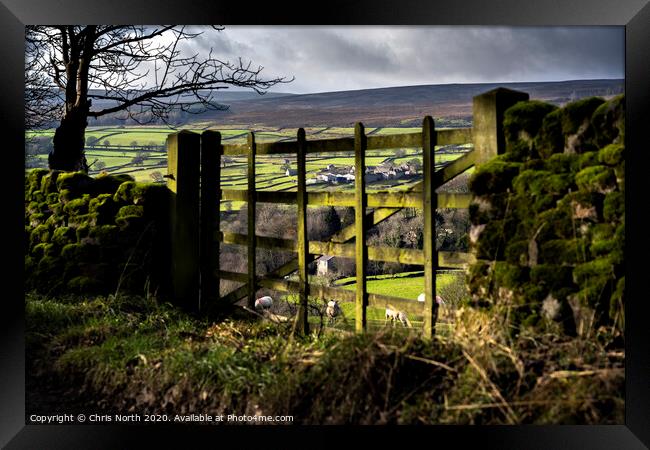 Gateway to the Dales. Framed Print by Chris North