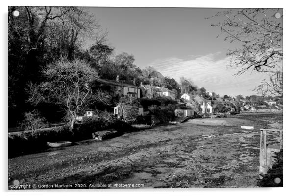 Helford Village, Cornwall Acrylic by Gordon Maclaren