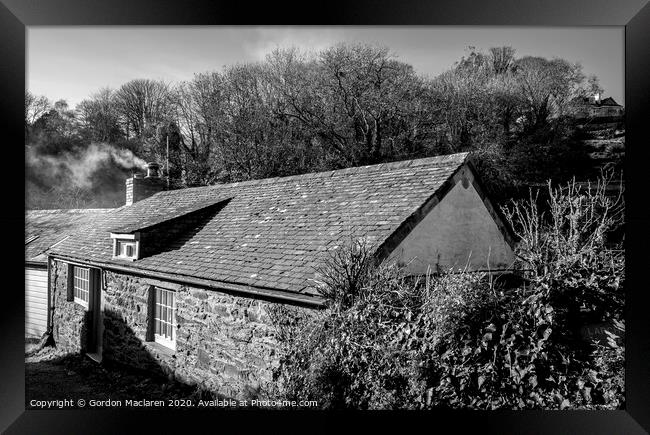 Cornish Cottage Helford Framed Print by Gordon Maclaren