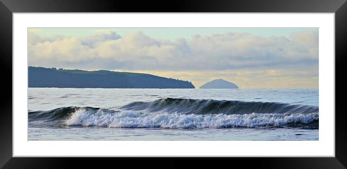 A wave from Ayr Framed Mounted Print by Allan Durward Photography