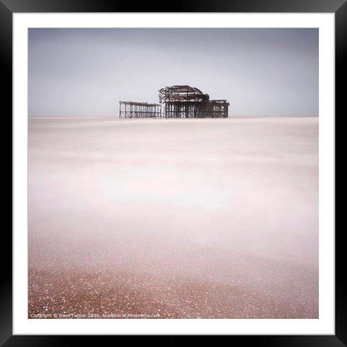 Brighton West Pier Framed Mounted Print by Dave Turner
