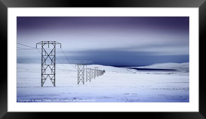 Icelandic Landscape Framed Mounted Print by Peter O'Reilly