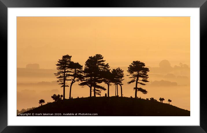 Colmers Hill, Dorset, England Framed Mounted Print by mark lakeman