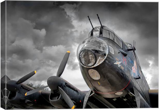 Storm clouds over Lancaster Just Jane Canvas Print by David Stanforth