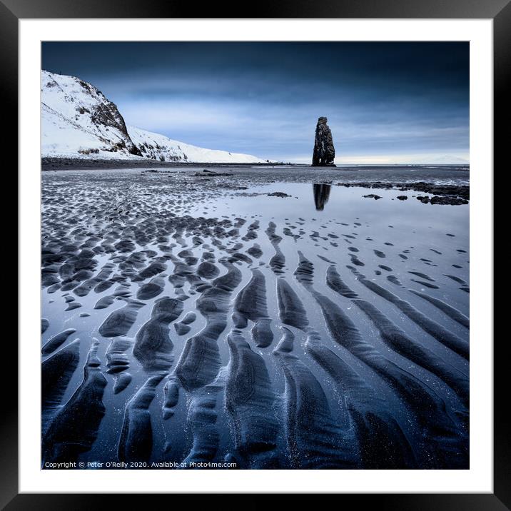 Hvitsevkur Rock Formation, Iceland Framed Mounted Print by Peter O'Reilly