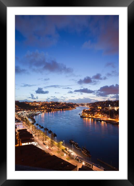Douro River At Dusk Framed Mounted Print by Artur Bogacki