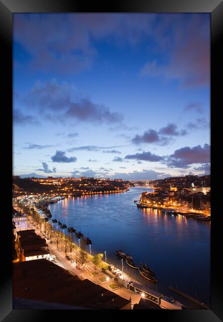 Douro River At Dusk Framed Print by Artur Bogacki