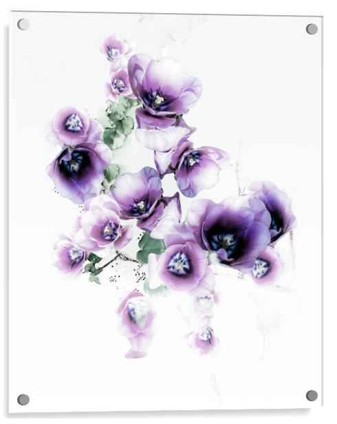 Purple Delight  Acrylic by Beryl Curran