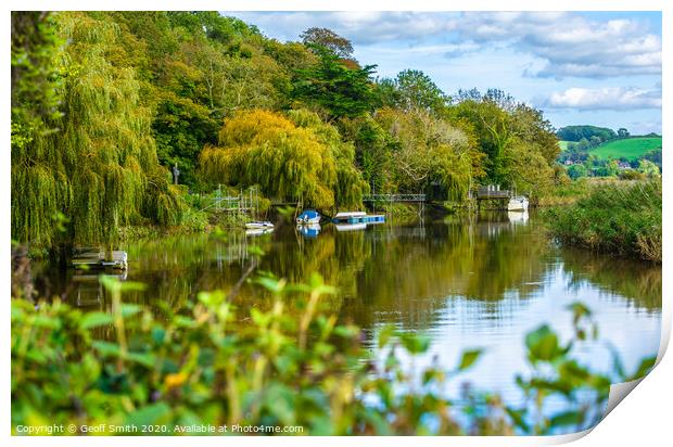 River Arun in Autumn Print by Geoff Smith