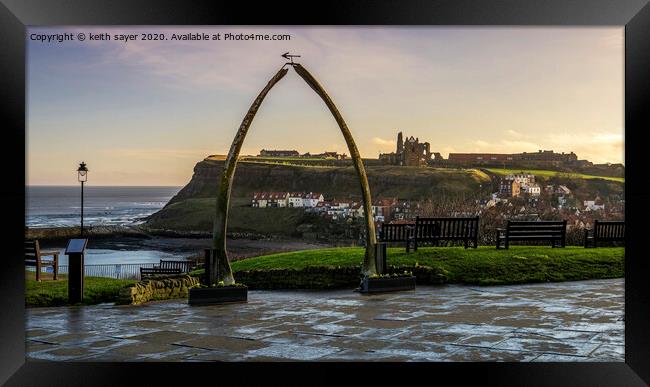 Iconic Whitby Framed Print by keith sayer