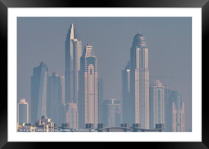 Architectural Dubai  Framed Mounted Print by David Pyatt