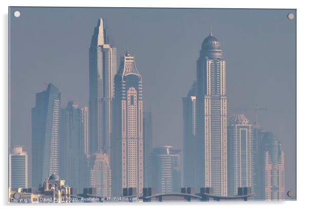 Architectural Dubai  Acrylic by David Pyatt