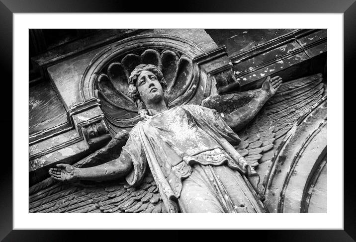 Angel of Glasgow Framed Mounted Print by David Jeffery
