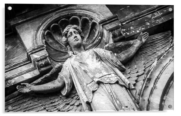 Angel of Glasgow Acrylic by David Jeffery