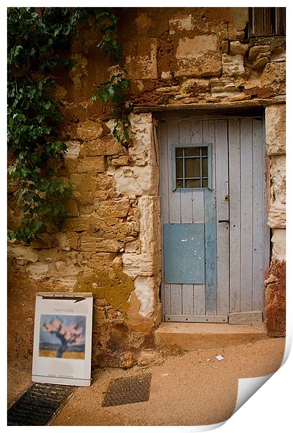 Patched Up Door, Roussillon Print by Jacqi Elmslie