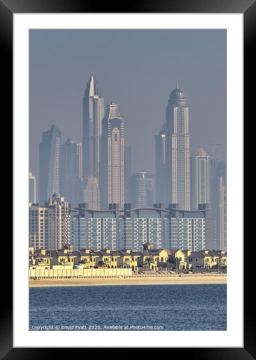 Dubai Desert Paradise  Framed Mounted Print by David Pyatt