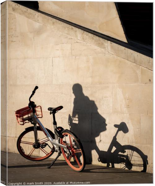 invisible cyclist Canvas Print by mark Smith