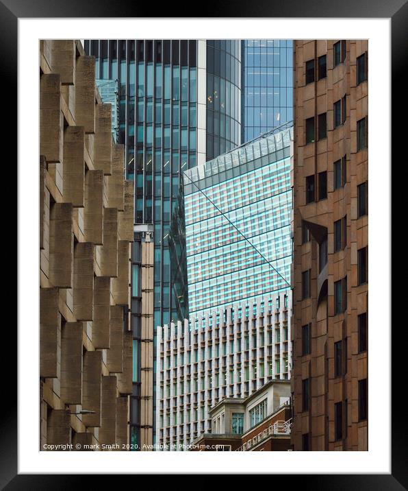 city slice Framed Mounted Print by mark Smith