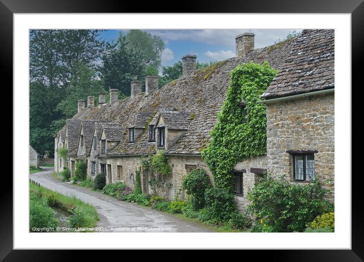 Enchanting Cotswold Cottages Framed Mounted Print by Simon Marlow