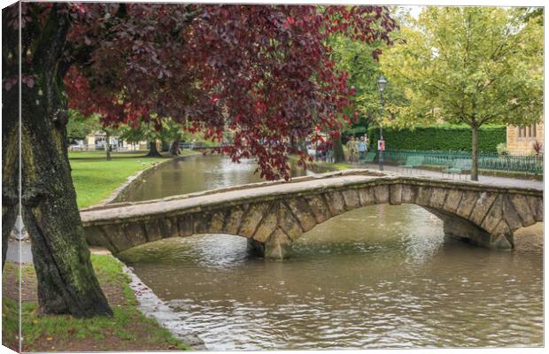 Bourton on the Water  Canvas Print by Graham Custance