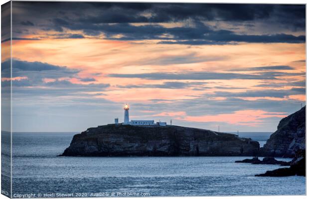 South Stack Lighthouse, Anglesey Canvas Print by Heidi Stewart