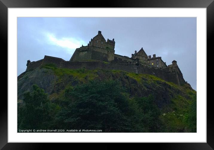 Edinburgh Castle, Scotland Framed Mounted Print by andrew morrell