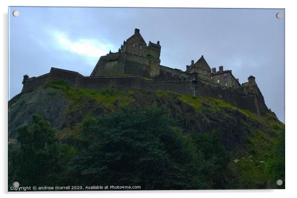 Edinburgh Castle, Scotland Acrylic by andrew morrell
