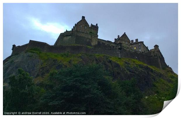 Edinburgh Castle, Scotland Print by andrew morrell
