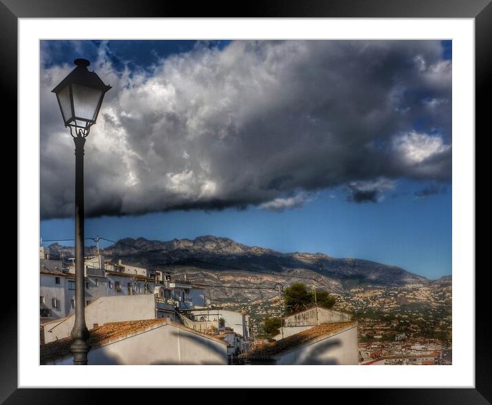 Altea Clouds Spain  Framed Mounted Print by Jacqui Farrell
