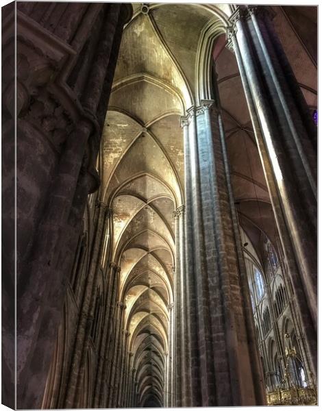Bourges Cathedral Loire Valley  Canvas Print by Jacqui Farrell