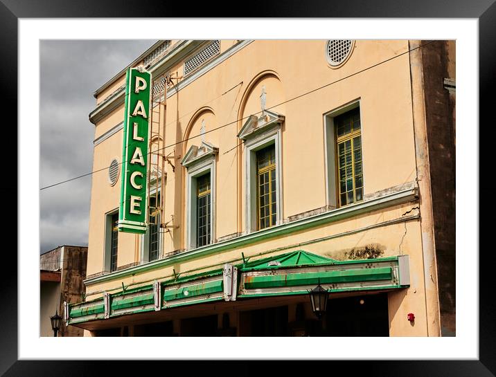 The Palace Theater in Hilo, Hawaii Framed Mounted Print by Jim Hughes