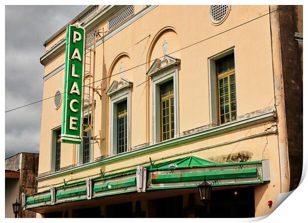 The Palace Theater in Hilo, Hawaii Print by Jim Hughes