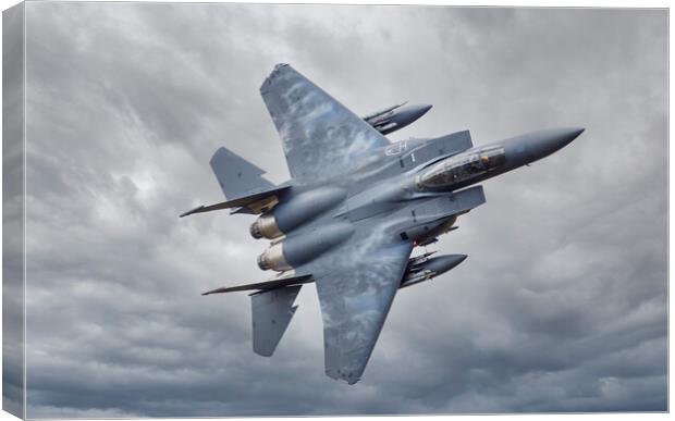 F15 Eagle Low Level Canvas Print by Rory Trappe